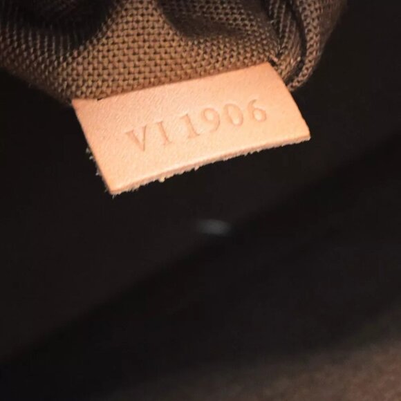 LOUIS VUITTON LV Logo Alma Hand Bag Monogram Leather Brown France - Picture 13 of 16